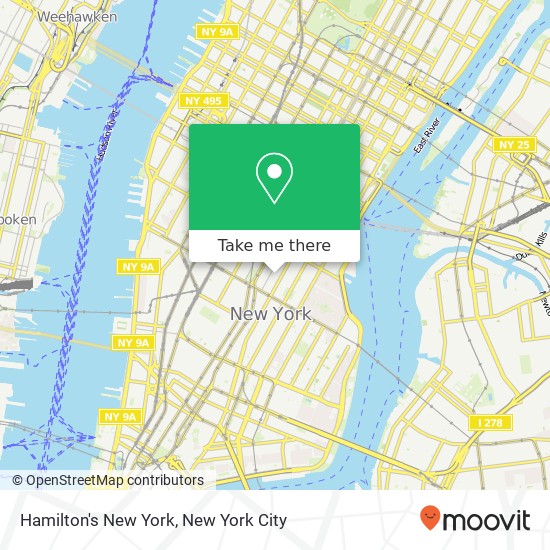 Hamilton's New York map