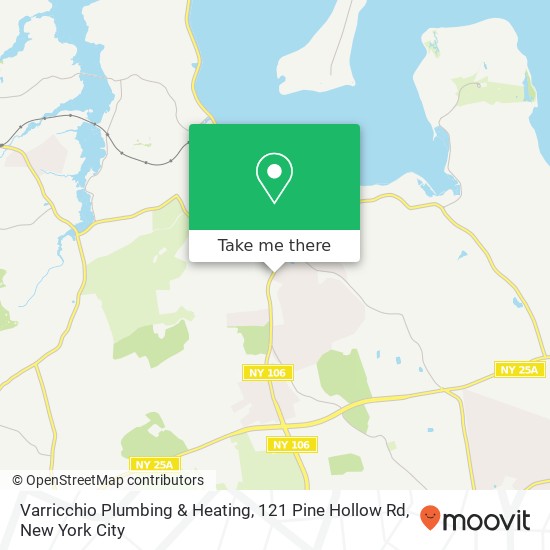 Mapa de Varricchio Plumbing & Heating, 121 Pine Hollow Rd