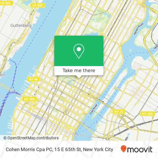 Cohen Morris Cpa PC, 15 E 65th St map