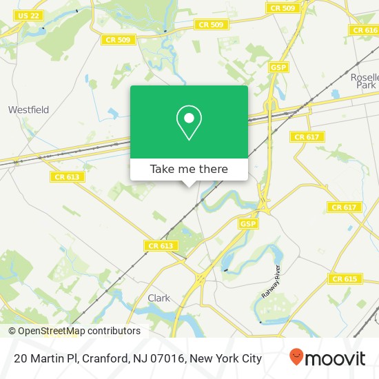 20 Martin Pl, Cranford, NJ 07016 map