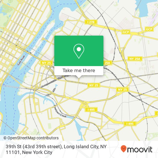 39th St (43rd 39th street), Long Island City, NY 11101 map