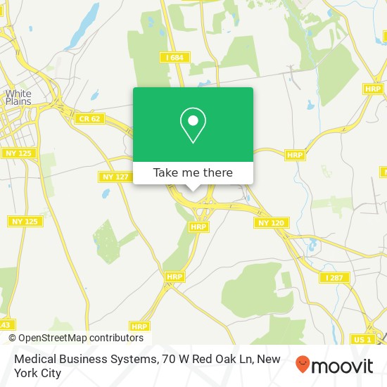Mapa de Medical Business Systems, 70 W Red Oak Ln