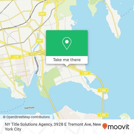 NY Title Solutions Agency, 3928 E Tremont Ave map