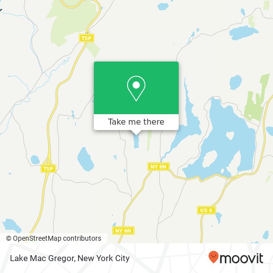 Lake Mac Gregor map
