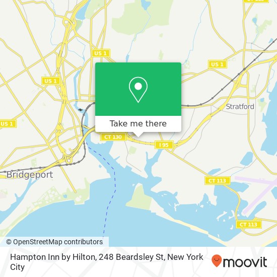 Mapa de Hampton Inn by Hilton, 248 Beardsley St