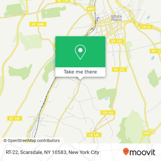 Mapa de RT-22, Scarsdale, NY 10583