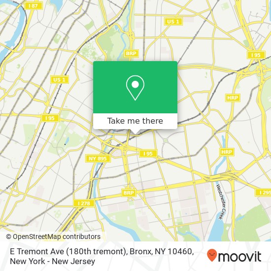 E Tremont Ave (180th tremont), Bronx, NY 10460 map