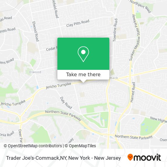 Mapa de Trader Joe's-Commack,NY