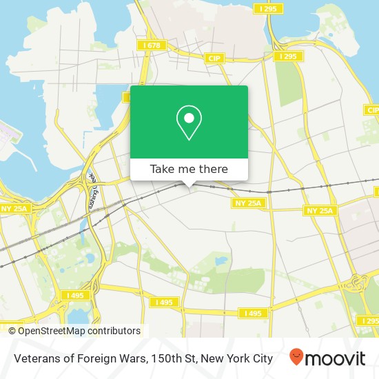 Veterans of Foreign Wars, 150th St map