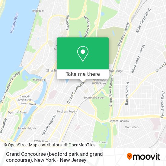Grand Concourse (bedford park and grand concourse) map