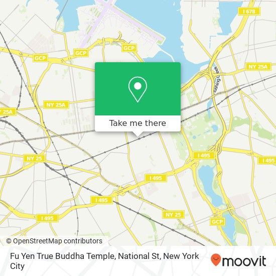 Fu Yen True Buddha Temple, National St map