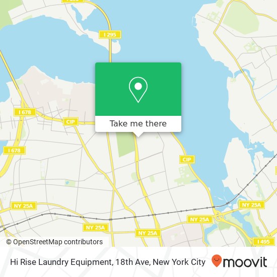 Mapa de Hi Rise Laundry Equipment, 18th Ave