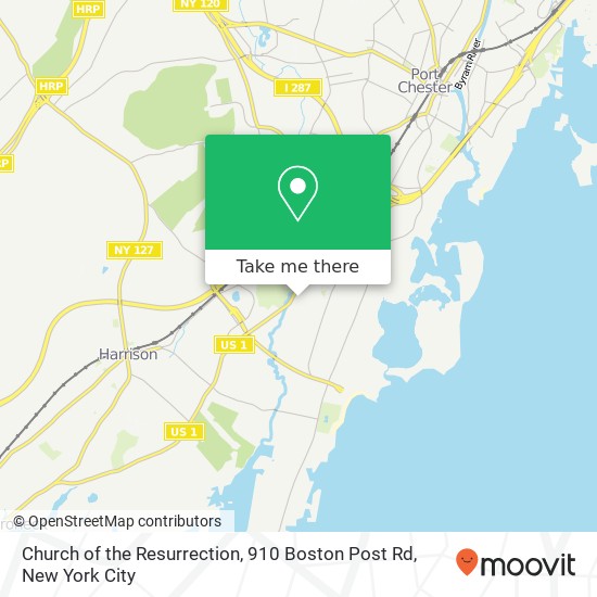 Mapa de Church of the Resurrection, 910 Boston Post Rd