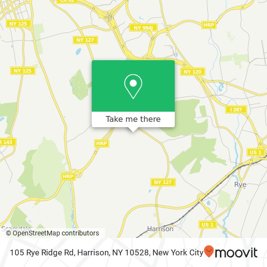 105 Rye Ridge Rd, Harrison, NY 10528 map