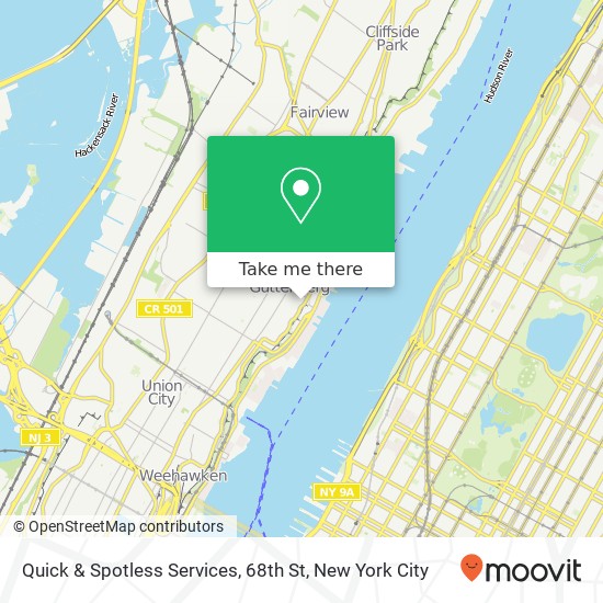 Quick & Spotless Services, 68th St map