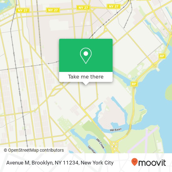 Mapa de Avenue M, Brooklyn, NY 11234