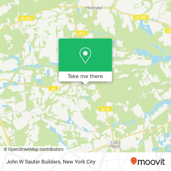 John W Sauter Builders map