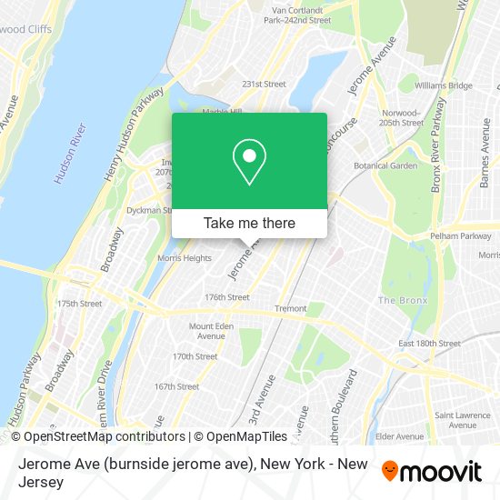 Mapa de Jerome Ave (burnside jerome ave)