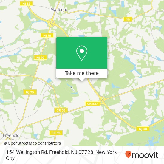 154 Wellington Rd, Freehold, NJ 07728 map