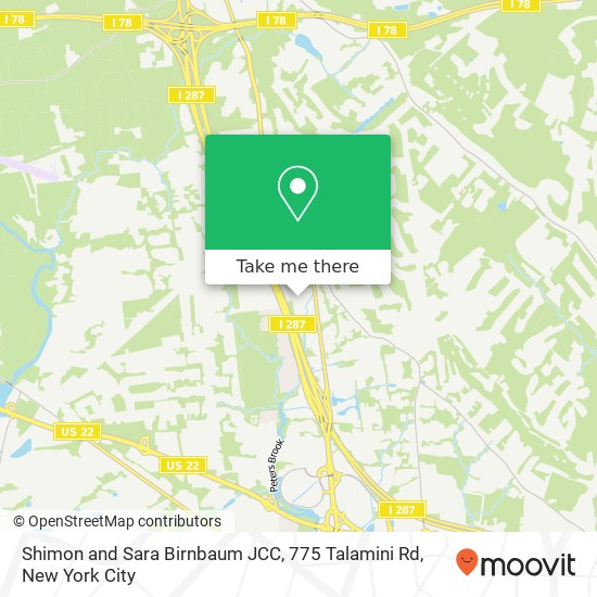 Shimon and Sara Birnbaum JCC, 775 Talamini Rd map