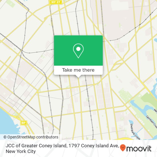 Mapa de JCC of Greater Coney Island, 1797 Coney Island Ave