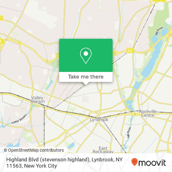 Highland Blvd (stevenson highland), Lynbrook, NY 11563 map