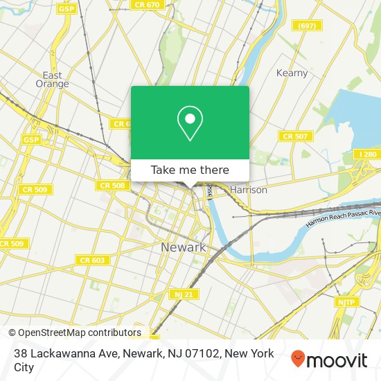 38 Lackawanna Ave, Newark, NJ 07102 map