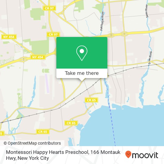 Montessori Happy Hearts Preschool, 166 Montauk Hwy map