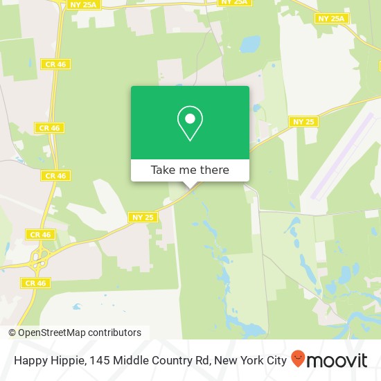 Mapa de Happy Hippie, 145 Middle Country Rd