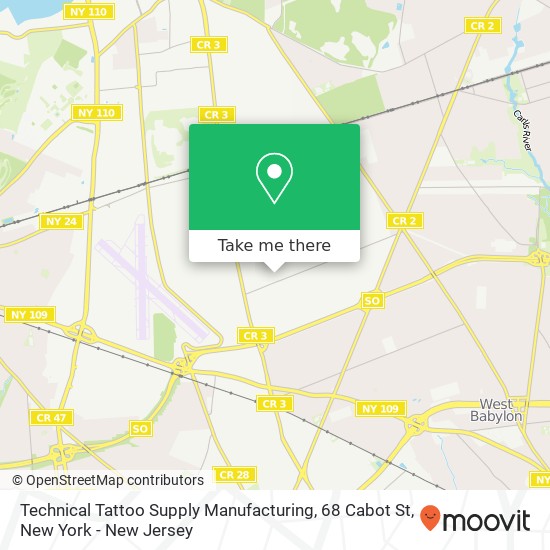 Technical Tattoo Supply Manufacturing, 68 Cabot St map