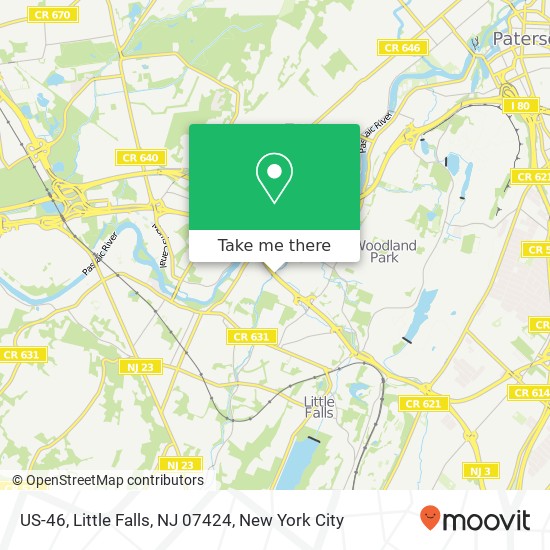 Mapa de US-46, Little Falls, NJ 07424