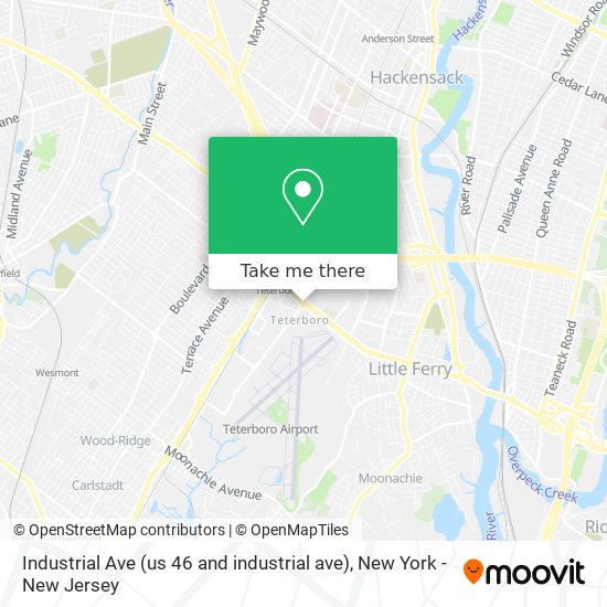 Industrial Ave (us 46 and industrial ave) map