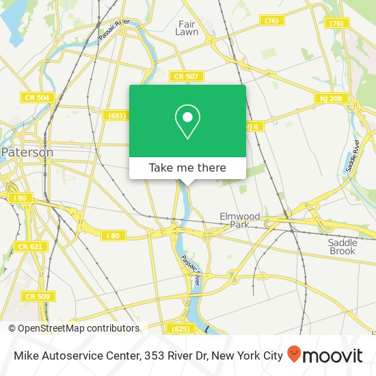 Mapa de Mike Autoservice Center, 353 River Dr