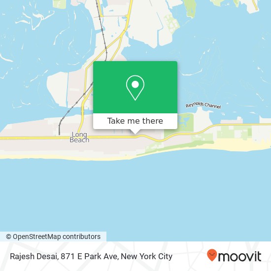 Mapa de Rajesh Desai, 871 E Park Ave