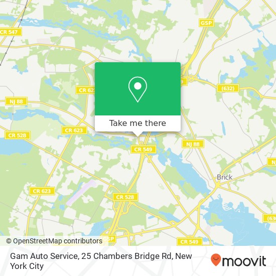 Gam Auto Service, 25 Chambers Bridge Rd map