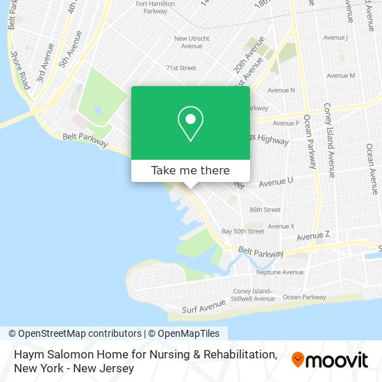 Haym Salomon Home for Nursing & Rehabilitation map