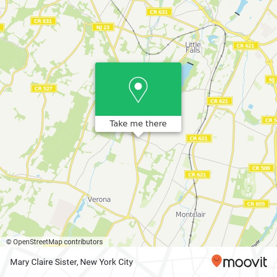 Mary Claire Sister map