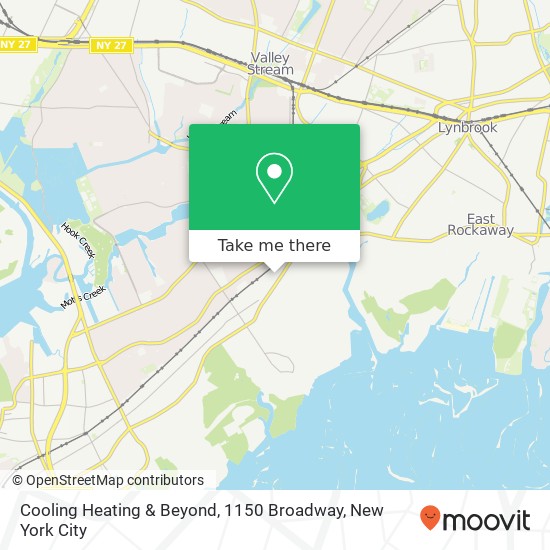 Cooling Heating & Beyond, 1150 Broadway map