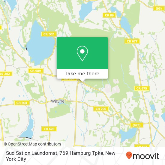 Mapa de Sud Sation Laundomat, 769 Hamburg Tpke