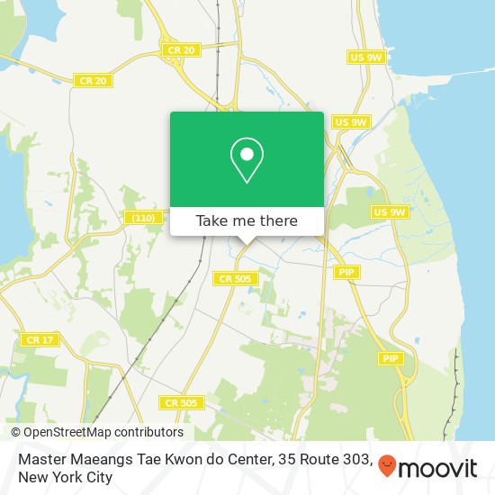 Mapa de Master Maeangs Tae Kwon do Center, 35 Route 303