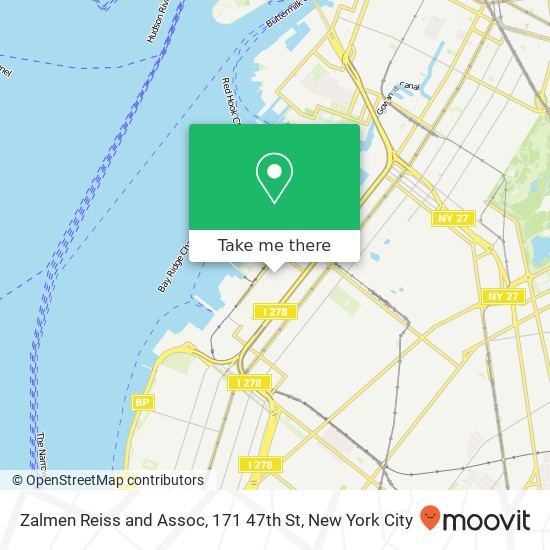 Mapa de Zalmen Reiss and Assoc, 171 47th St