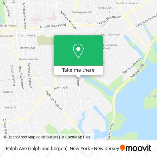 Ralph Ave (ralph and bergen) map