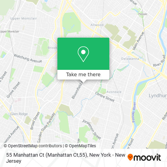 Mapa de 55 Manhattan Ct (Manhattan Ct,55)