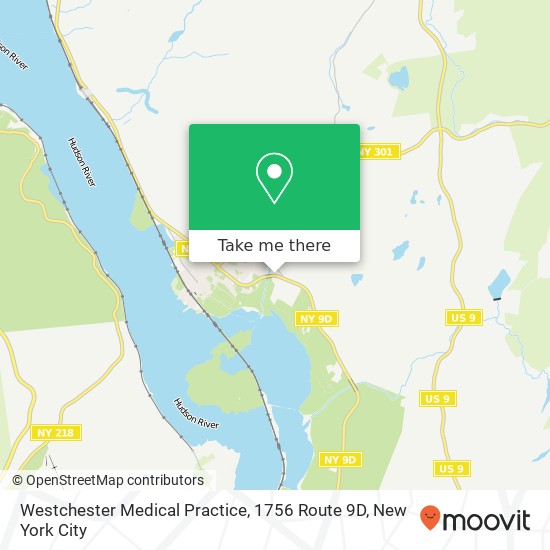 Mapa de Westchester Medical Practice, 1756 Route 9D