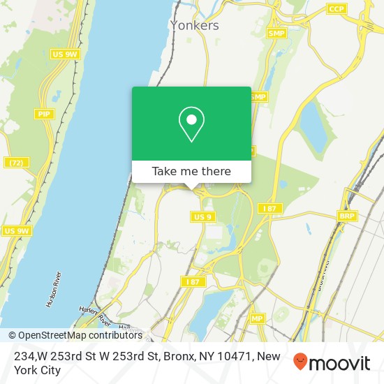Mapa de 234,W 253rd St W 253rd St, Bronx, NY 10471