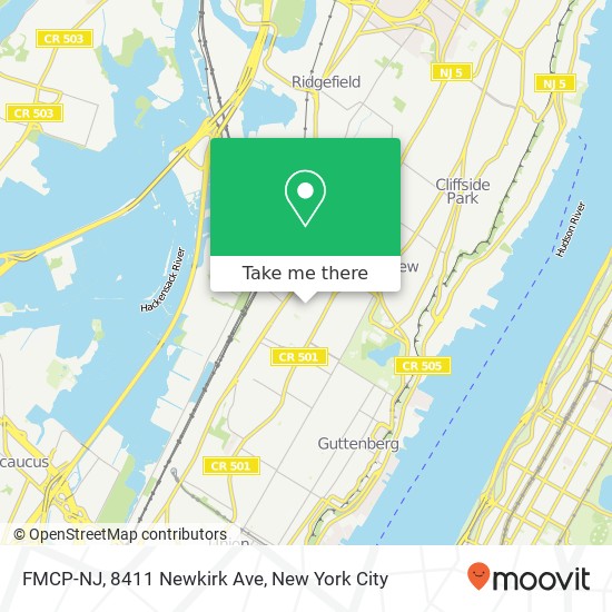 Mapa de FMCP-NJ, 8411 Newkirk Ave