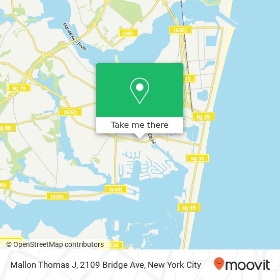 Mapa de Mallon Thomas J, 2109 Bridge Ave