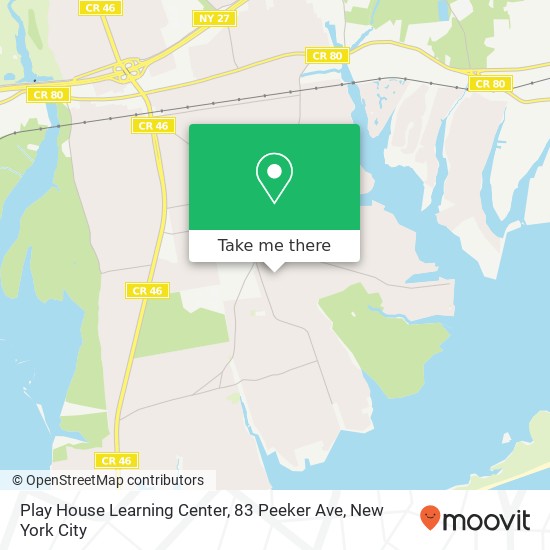 Mapa de Play House Learning Center, 83 Peeker Ave