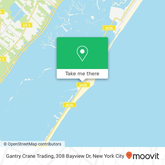 Mapa de Gantry Crane Trading, 308 Bayview Dr
