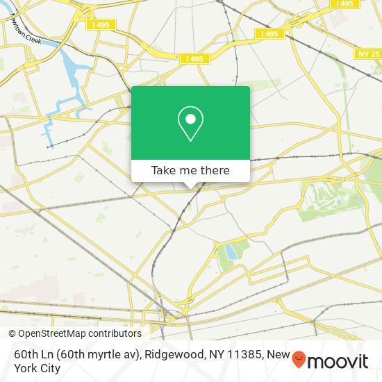 60th Ln (60th myrtle av), Ridgewood, NY 11385 map